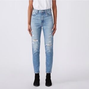 SLVRLAKE Women’s Distressed Beatnik High Waisted Blue Denim Jeans size 29